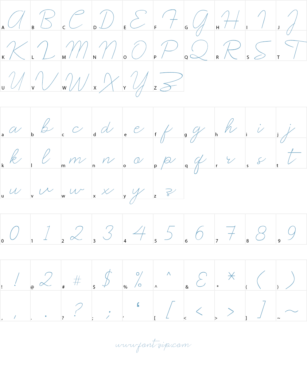 Prochok Font Character